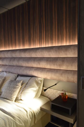 slaapkamer met sfeerverlichting