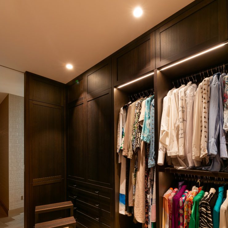 maatwerk garderobe met ledverlichting