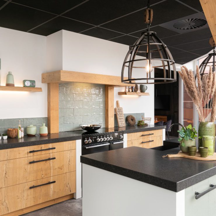 landelijke wildfineer keuken