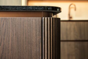 Close-up ronding kookeiland