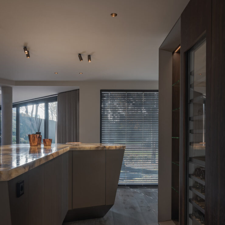 bar met wijnklimaatkast