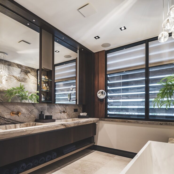 badkamer met natuurlijke materialen