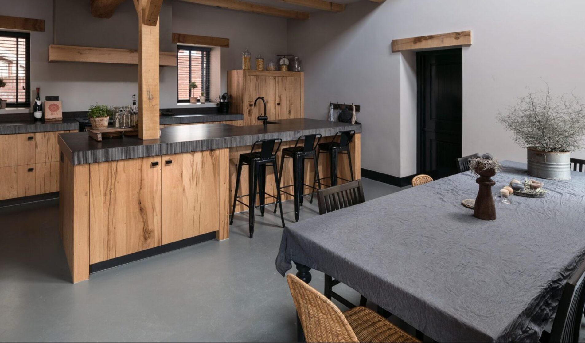 houten leefkeuken