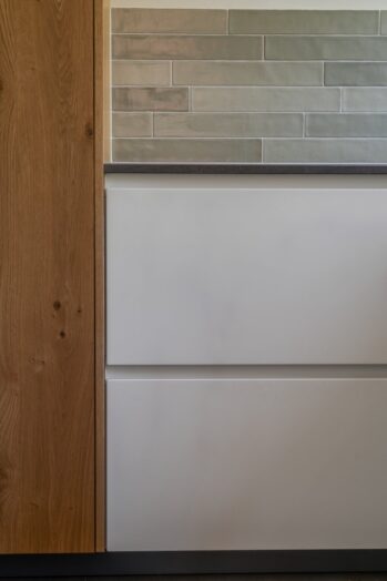 Detailfoto in landelijke keuken