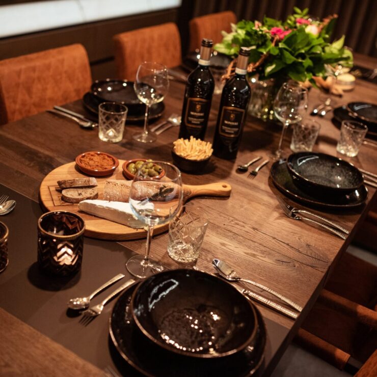 gedekte luxueuze tafel