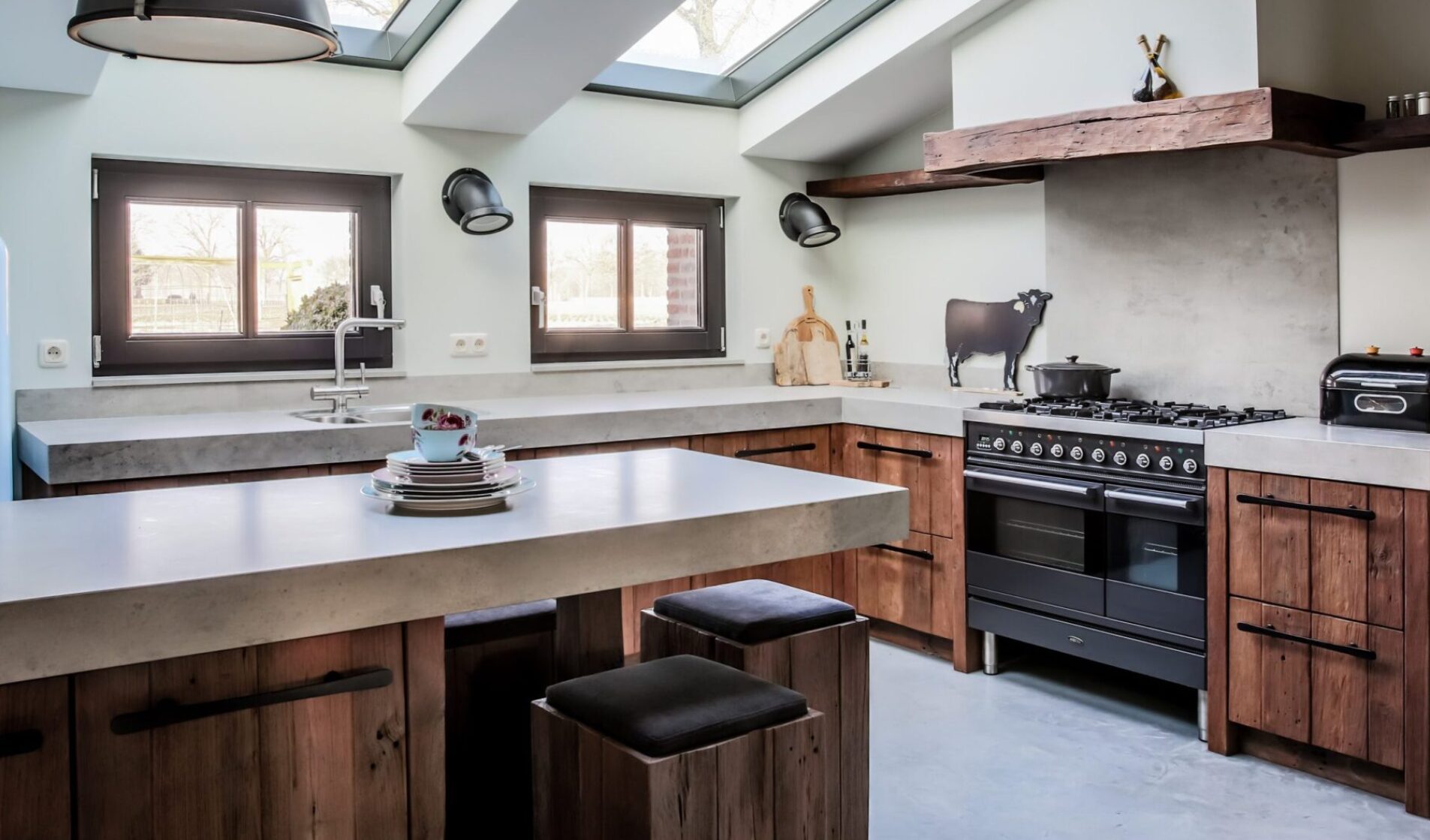 karakteristieke keuken met uniek hout
