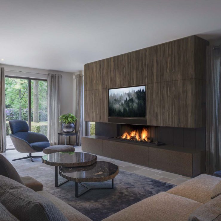 TV-meubel met haard